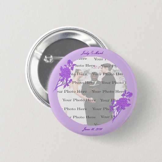 Paarse Button voor aangepaste weddenschappen (Voorkant /achterkant)