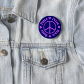 Paarse Button voor vrede en liefde (In situ)
