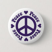 Paarse Button voor vredeshandtekeningen (Voorkant)