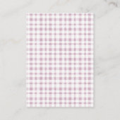 Paarse Cactus Boho Llama Diaper Raffle Baby shower Informatiekaartje (Achterkant)