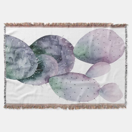 Paarse Cactus Deken (Voorkant)