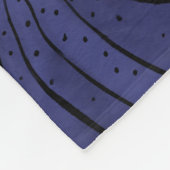 Paarse Cactus Funny Succulent Fleece Deken (Hoek)