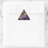 Paarse Cactus met gele bloemen Envelopdichtingen Sticker (Tas)