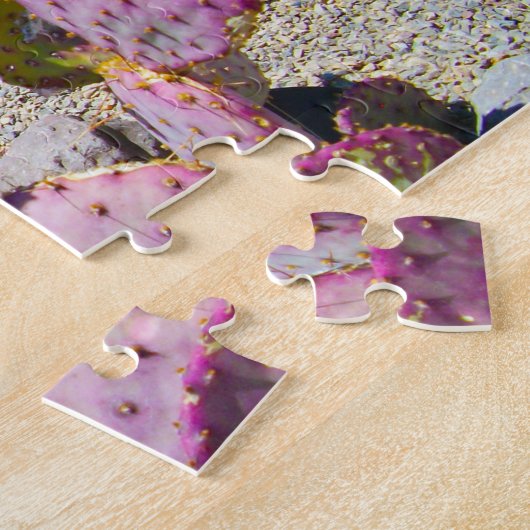 Paarse Cactus New Mexico. Legpuzzel (Zijkant)