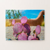 Paarse Cactus New Mexico Legpuzzel (Horizontaal)