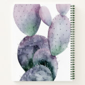 Paarse Cactus Notitieboek (Achterkant)