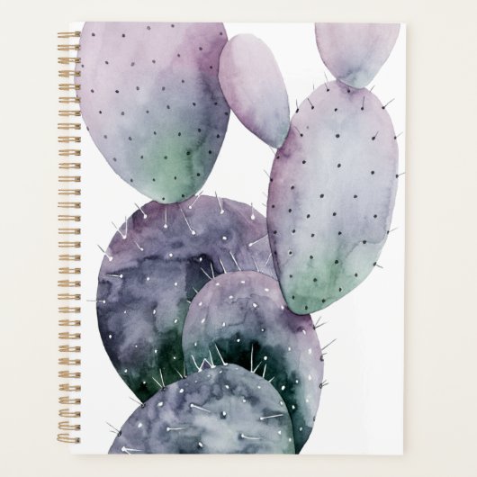 Paarse Cactus Planner (Voorkant)