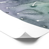 Paarse Cactus Poster (Hoek)