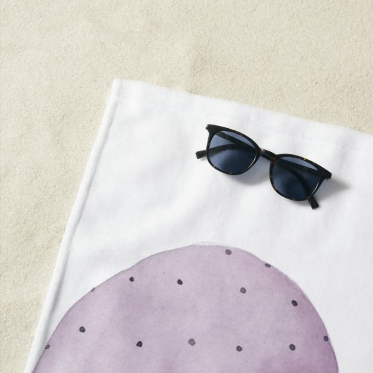 Paarse Cactus Strandlaken (In situ)