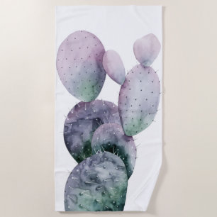 Paarse Cactus Strandlaken
