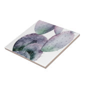 Paarse Cactus Tegeltje (Zijkant)