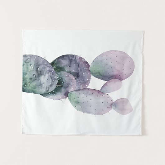 Paarse Cactus Wandkleed (Voorkant (horizontaal))