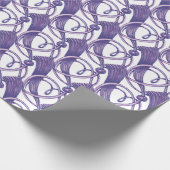 Paarse . cadeaupapier (Hoek)