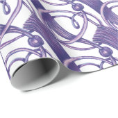 Paarse . cadeaupapier (Rol Hoek)