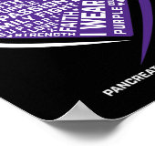 Paarse cadeaus ter nagedachtenis van mijn vader pa poster (Hoek)