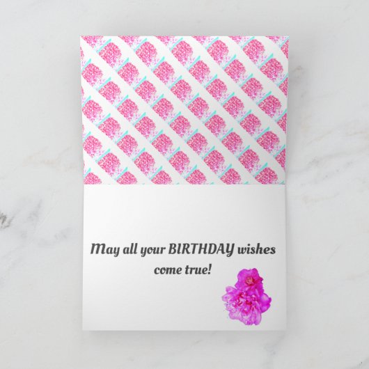 Paarse Cadeautas Kaart (Binnen)