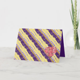 Paarse Cadeautas Kaart