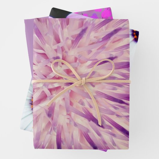 Paarse cadeauverpakking vellen (In situ)