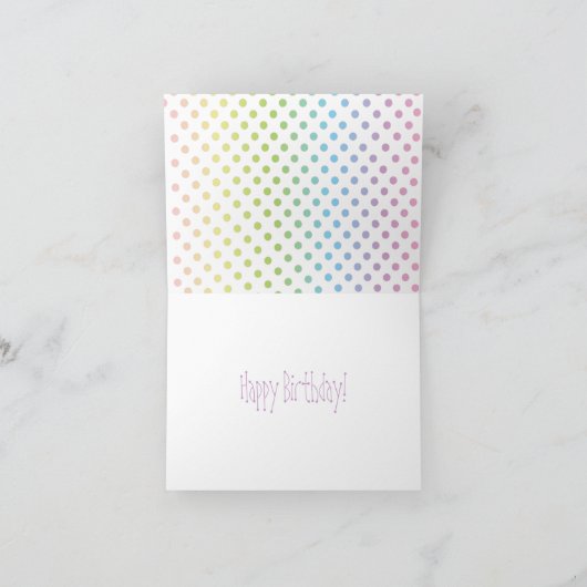 Paarse Cake Kaart (Binnen)