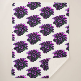 PAARSE CALATHEA SHERPA DEKEN