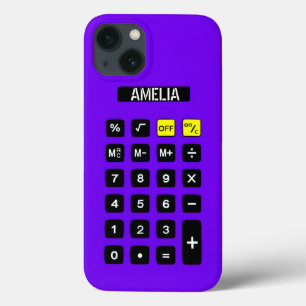 Paarse calculator met toetsenblok Case-Mate iPhone case