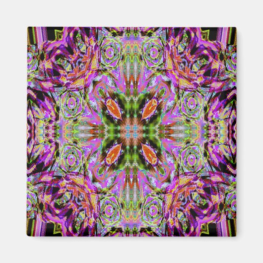 Paarse caleidoscoop magneten (Voorkant)