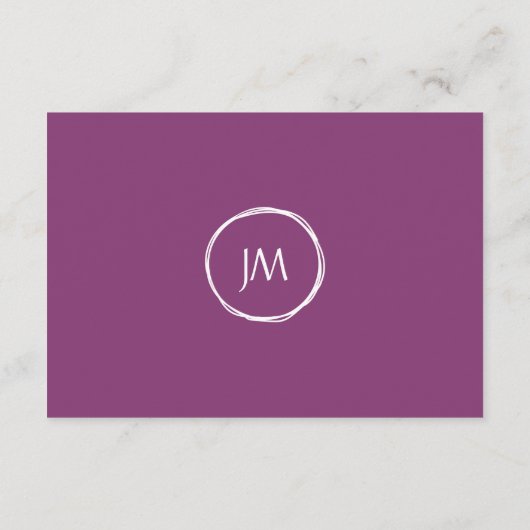 Paarse Calla Lily Bloemen Trouwaccommodaties Informatiekaartje (Achterkant)