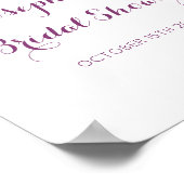 Paarse Calla Lily Bloemen Vrijgezellenfeest Poster (Hoek)