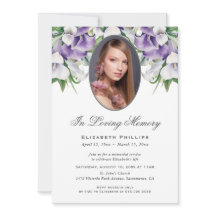 Paarse Calla Lily Foto Begrafenisdienst