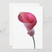 Paarse Calla Lily Uitnodiging (Voorkant / Achterkant)