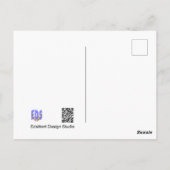 Paarse Callicarpa DIY Briefkaart (Achterkant)