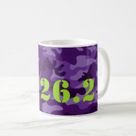 Paarse Camo 26.2 Marathon Hardloopwedstrijd Sport Koffiemok