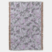 Paarse Camo abstract Deken (Voorkant Verticaal)