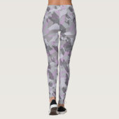 Paarse Camo abstract Leggings (Achterkant)