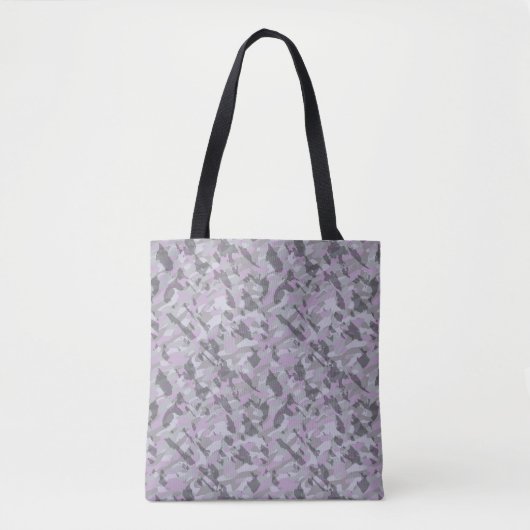 Paarse Camo abstract Tote Bag (Voorkant)
