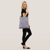 Paarse Camo abstract Tote Bag (Op model)
