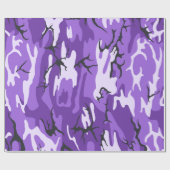 Paarse Camo Cadeaupapier (Vlak)