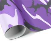 Paarse Camo Cadeaupapier (Rol Hoek)