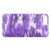 Paarse Camo Case-Mate iPhone Case (Achterkant (Horizontaal))