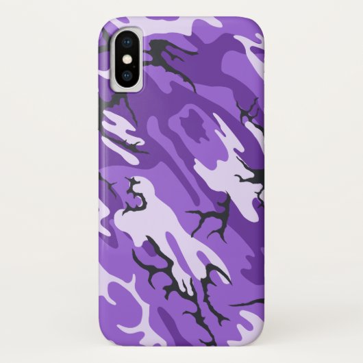 Paarse Camo Case-Mate iPhone Case (Achterkant)
