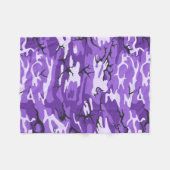 Paarse Camo Fleece Deken (Voorkant (Horizontaal))