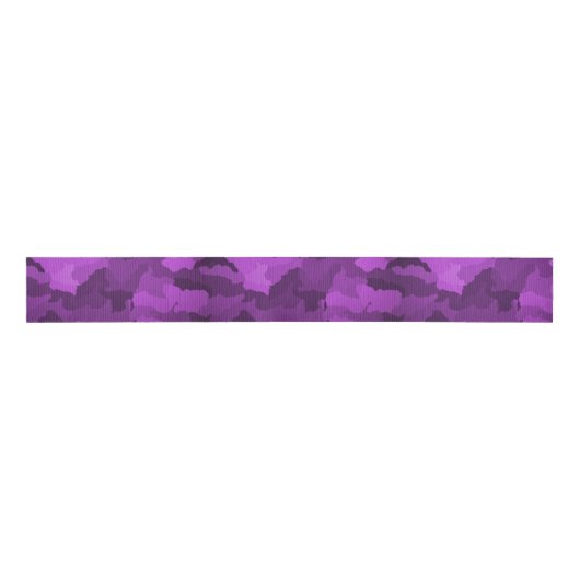 Paarse Camo Grosgrain Lint (Voorkant)