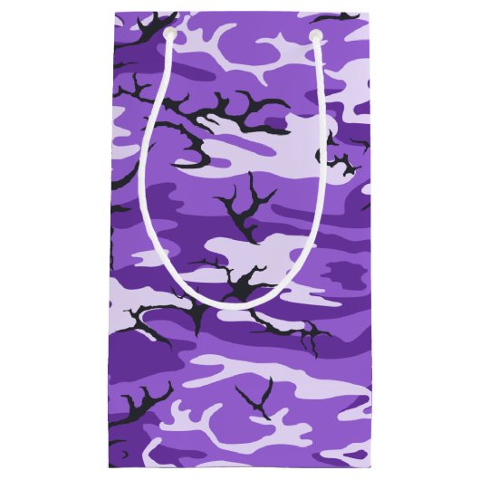 Paarse Camo Klein Cadeauzakje (Voorkant)