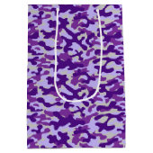 Paarse Camo Medium Cadeauzakje (Achterkant)