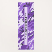 Paarse camo met aangepaste tekst yogamat (Voorkant)