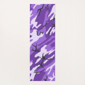 Paarse camo met aangepaste tekst yogamat (Achterkant)