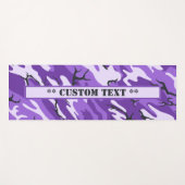 Paarse camo met aangepaste tekst yogamat (Voorkant (horizontaal))