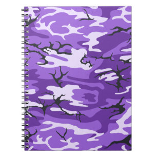 Paarse Camo Notitieboek