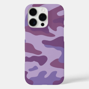 Paarse Camo Pattern iPhone 16 Pro Hoesje