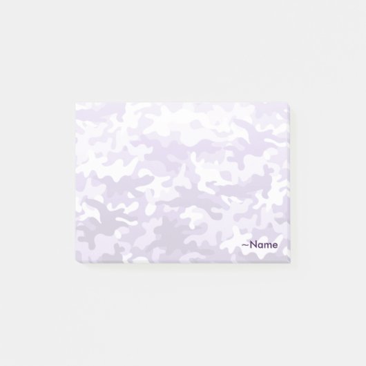 Paarse Camo Post-it® Notes (Voorkant)
